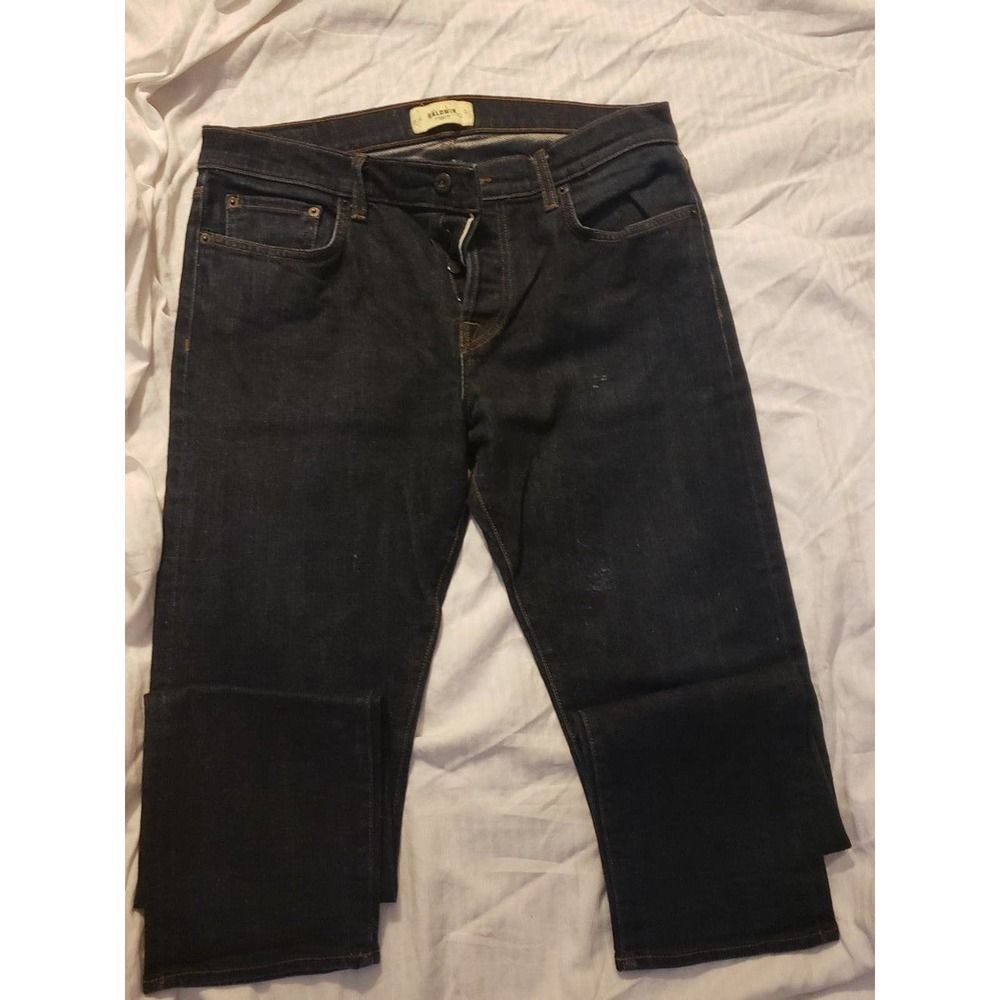 Baldwin Kansas City Henley slim straight jeans 34x32  Blue
